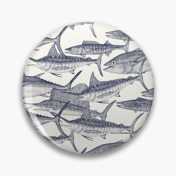 Item preview, Atlantic fish blue designed and sold by scrummy.