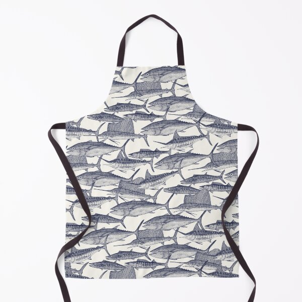 Item preview, Atlantic fish blue designed and sold by scrummy.