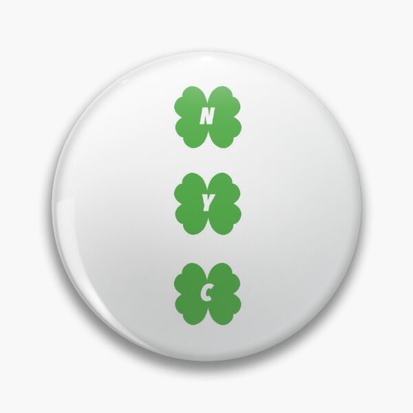 Item preview, NYC white four leaf clover st patricks day special v1 designed and sold by Mozart3.