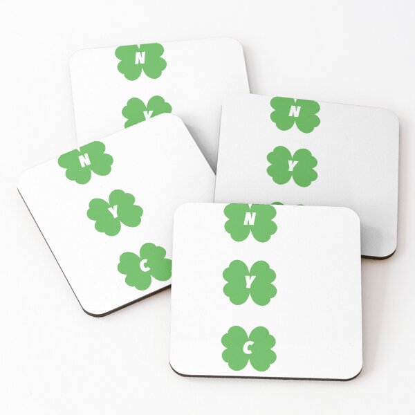 Item preview, NYC white four leaf clover st patricks day special v1 designed and sold by Mozart3.