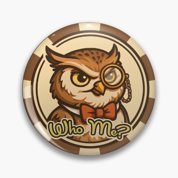 Item preview, Owl Poker Chip designed and sold by SquishyKitkat.