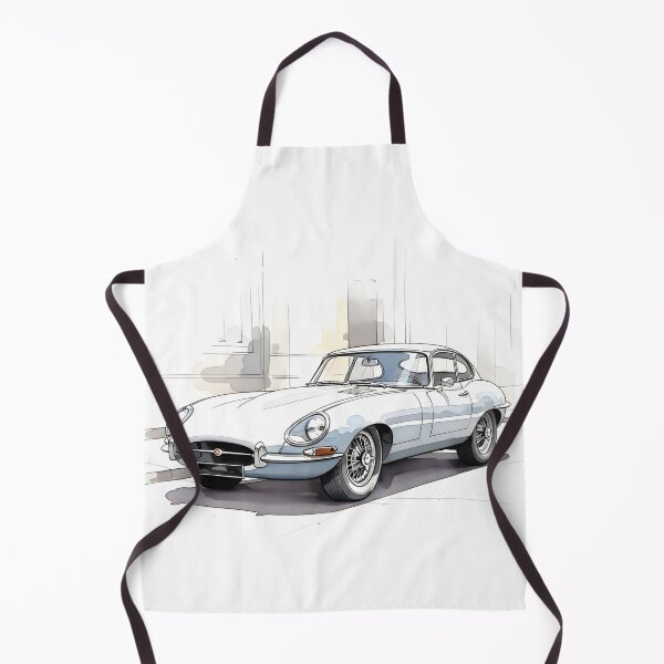 Item preview, Jaguar E-Type Watercolor Illustration Classic British Sports Car Art Print designed and sold by Motorline44.