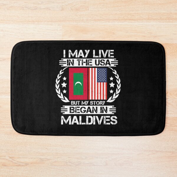 Item preview, I May Live In The USA But My Story Began In Maldives  designed and sold by CosmoKitsch.