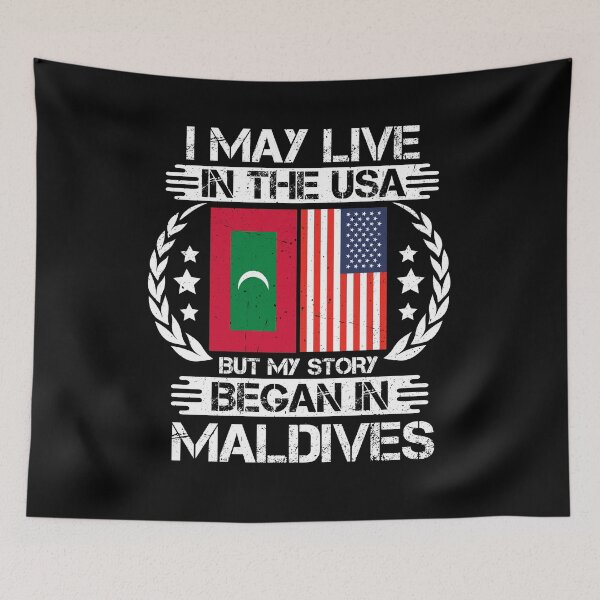 Item preview, I May Live In The USA But My Story Began In Maldives  designed and sold by CosmoKitsch.