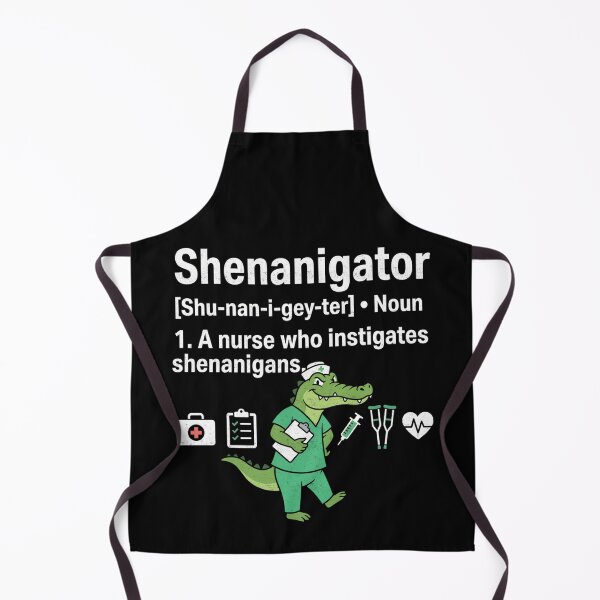 Item preview, Shenanigator Nurse Who Instigates Shenanigans designed and sold by FreshVibe Prints.
