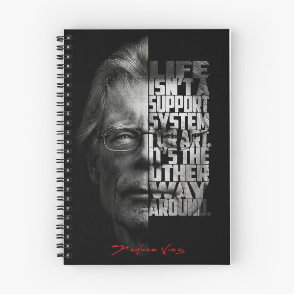 Item preview, Stephen King Split Face Quote Poster designed and sold by Enea Kelo.