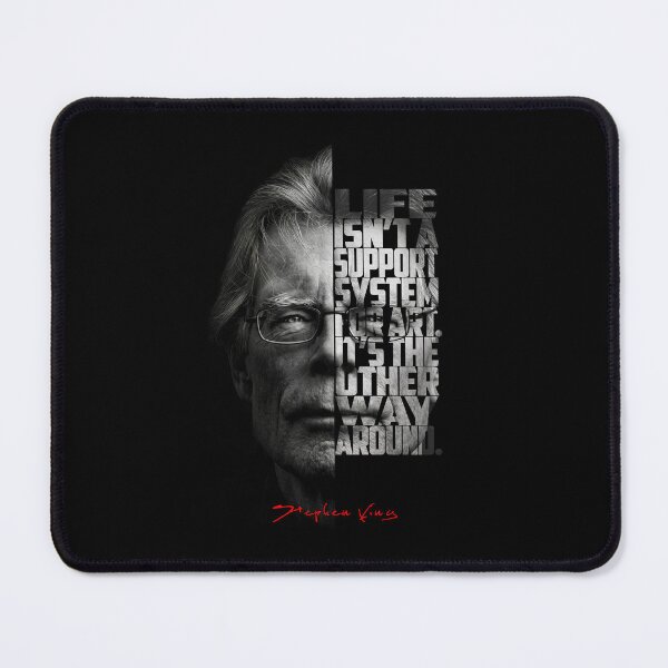 Item preview, Stephen King Split Face Quote Poster designed and sold by Enea Kelo.