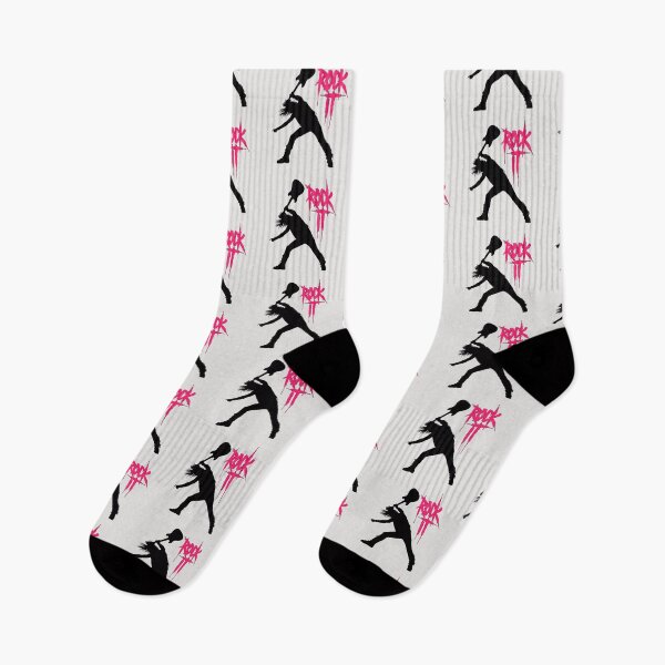Item preview, Rock It Guitarist Silhouette Pink Dripping Text designed and sold by PixelQ.