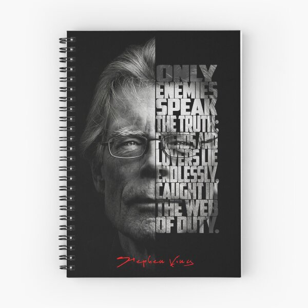 Item preview, Stephen King Split Face Quote Poster designed and sold by Enea Kelo.