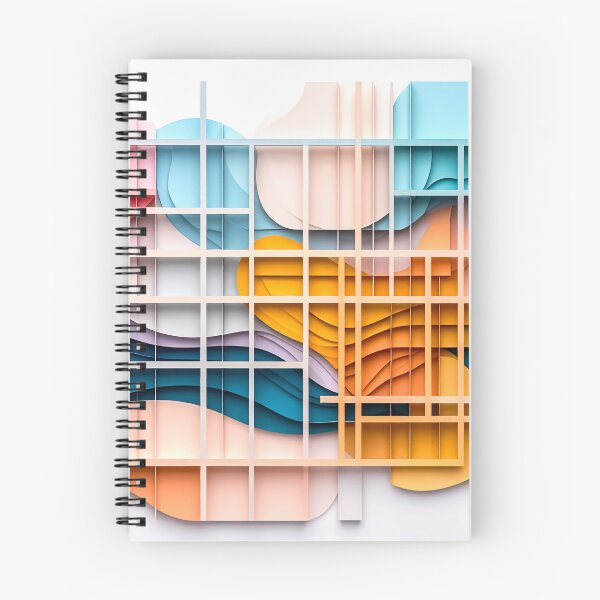 Item preview, Geometric Layer Grid – Abstract Structural Art designed and sold by NizuCaCi.