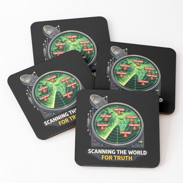 Item preview, Scanning the World for Truth – Fake News Radar Design designed and sold by darkan1.