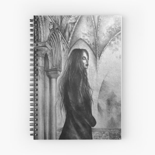 Item preview, She Who Walks Between Shadows, 50 x 70 cm, graphite pencil on paper, 2026 designed and sold by oanaunciuleanu.