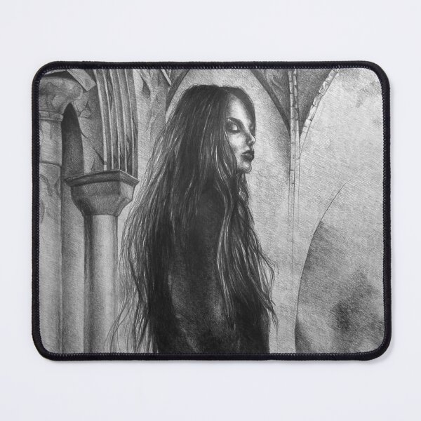 Item preview, She Who Walks Between Shadows, 50 x 70 cm, graphite pencil on paper, 2026 designed and sold by oanaunciuleanu.