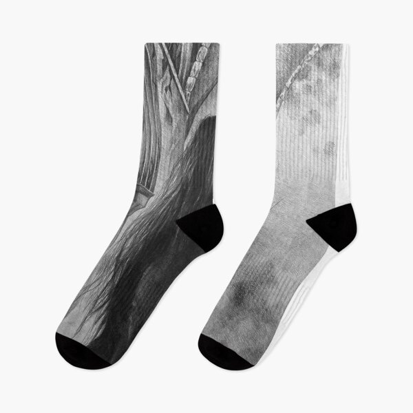 Item preview, She Who Walks Between Shadows, 50 x 70 cm, graphite pencil on paper, 2026 designed and sold by oanaunciuleanu.