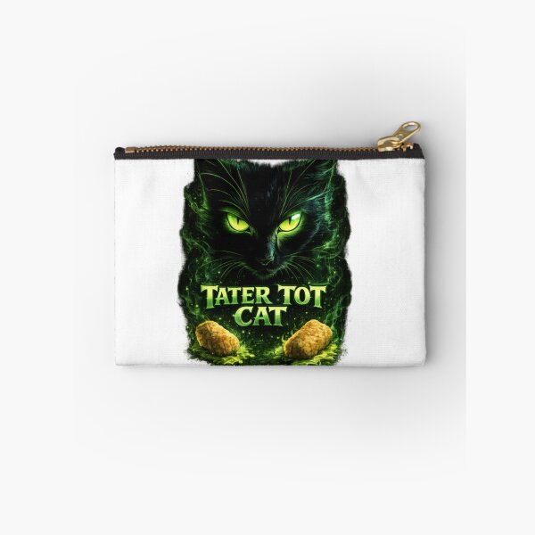 Item preview, Tater Tot Cat – Neon Green Eyes Black Cat | Funny Cat Lover Graphic designed and sold by CatLovers Studio.