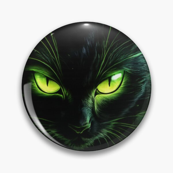 Item preview, Tater Tot Cat – Neon Green Eyes Black Cat | Funny Cat Lover Graphic designed and sold by CatLovers Studio.