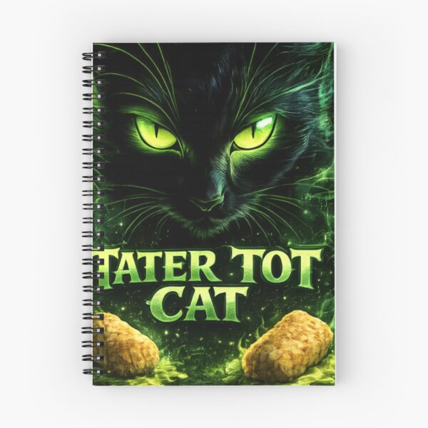 Item preview, Tater Tot Cat – Neon Green Eyes Black Cat | Funny Cat Lover Graphic designed and sold by CatLovers Studio.