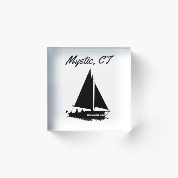 Item preview, Mystic Connecticut Sailboat Established 1654 Nautical Vintage Design designed and sold by Moriarty's Digital Visions.