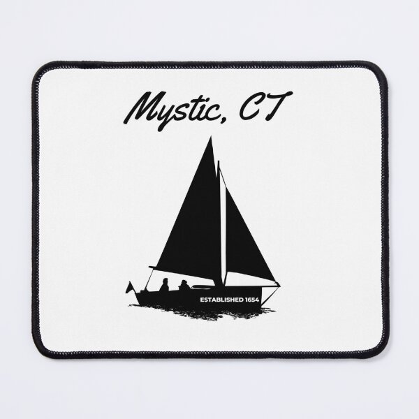 Item preview, Mystic Connecticut Sailboat Established 1654 Nautical Vintage Design designed and sold by Moriarty's Digital Visions.