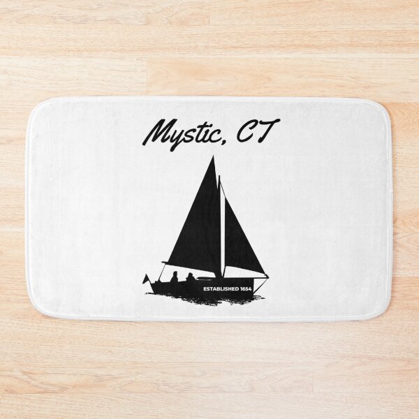 Item preview, Mystic Connecticut Sailboat Established 1654 Nautical Vintage Design designed and sold by Moriarty's Digital Visions.