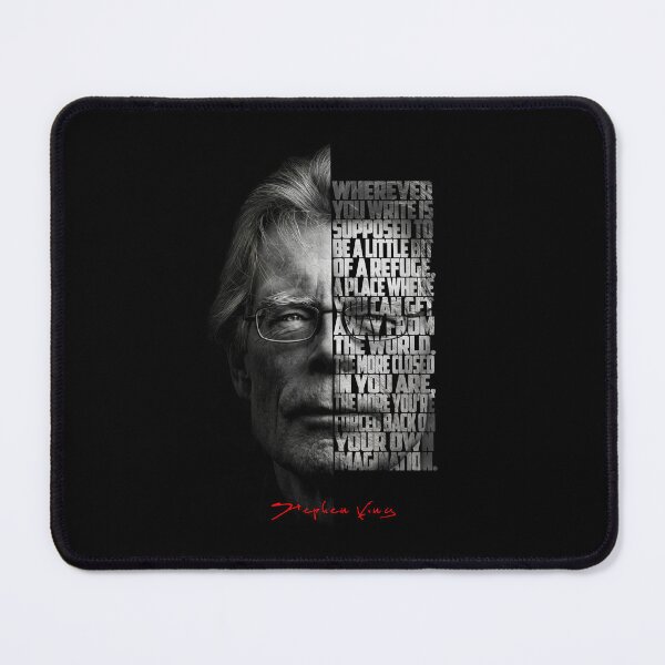 Item preview, Stephen King Split Face Quote Poster designed and sold by Enea Kelo.