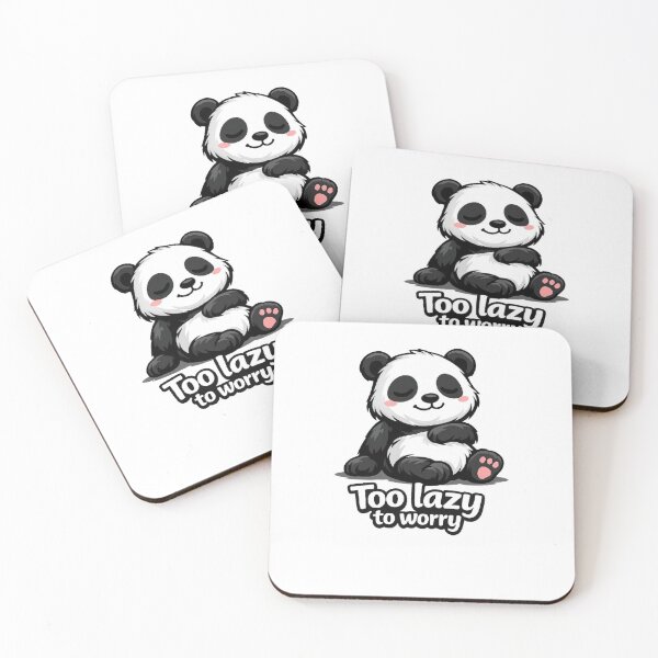 Item preview, Lazy Panda - Too Lazy to Worry designed and sold by Barkashow.
