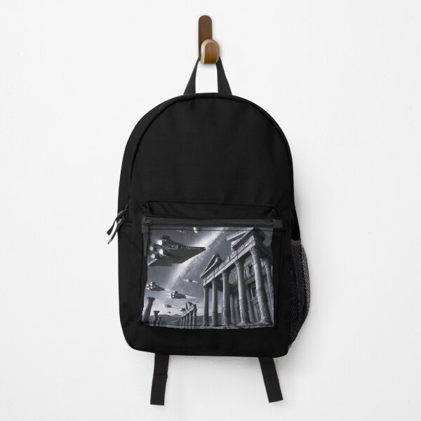 Item preview, Spaceships passing over ancient Roman temples designed and sold by Dogandesighn.