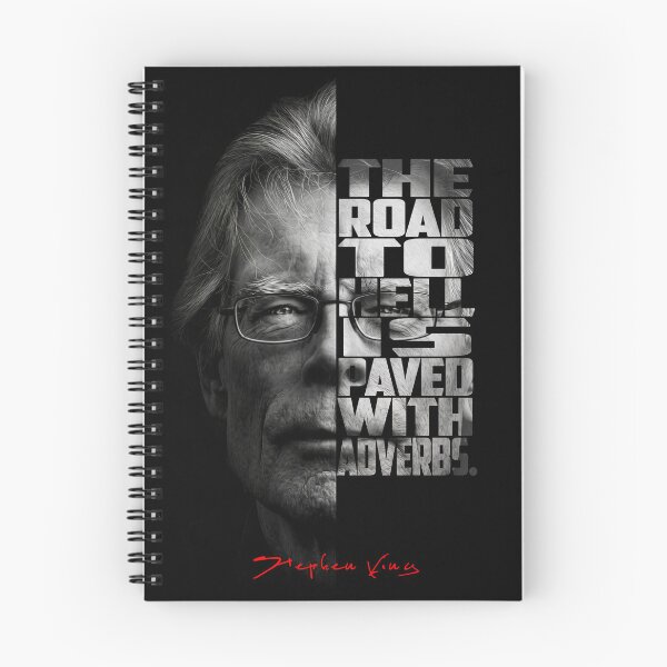 Item preview, Stephen King Split Face Quote Poster designed and sold by Enea Kelo.