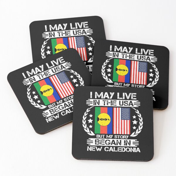 Item preview, I May Live In The USA But My Story Began In New Caledonia designed and sold by CosmoKitsch.