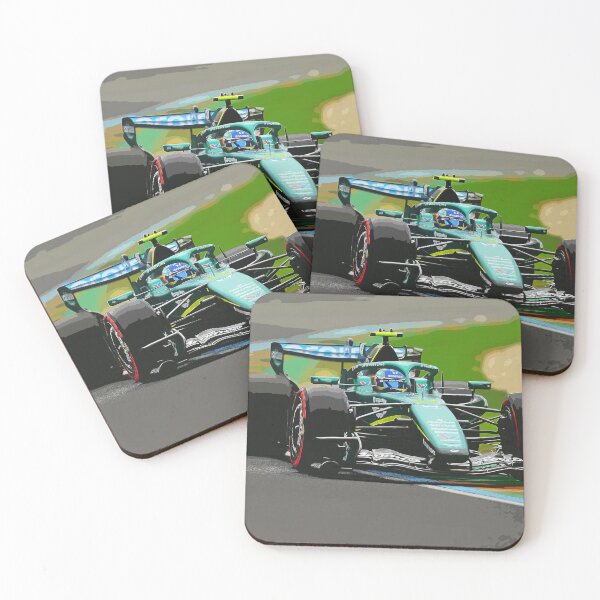 Item preview, Fernando Alonso racing his 2026 F1 car during the Australian Grand Prix watercolor designed and sold by Rodissimus1984.