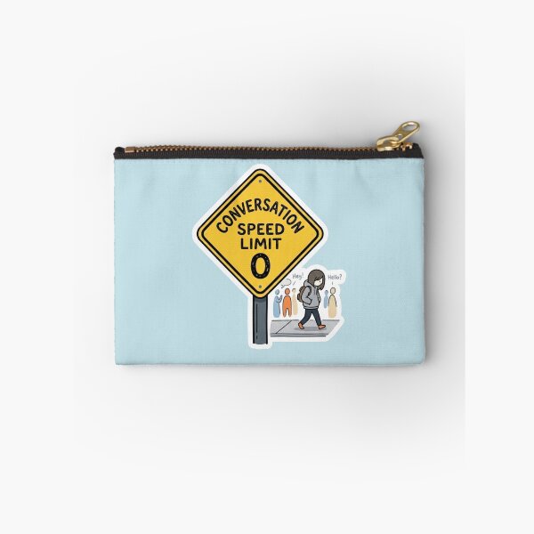 Item preview, Conversation Speed Limit Zero Introvert Sign designed and sold by Quiet Mode Studio.