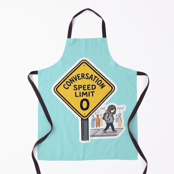 Item preview, Conversation Speed Limit Zero Introvert Sign designed and sold by Quiet Mode Studio.