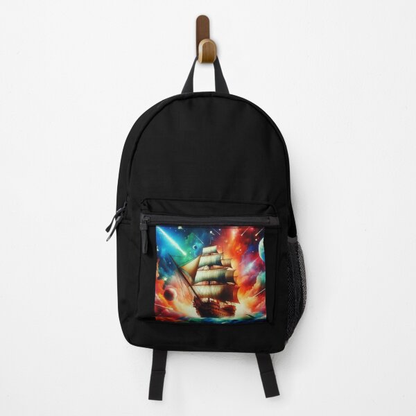 Item preview, "Ancient Sailing Ship in Cosmic Galaxy – Surreal Fantasy Art" designed and sold by Dogandesighn.