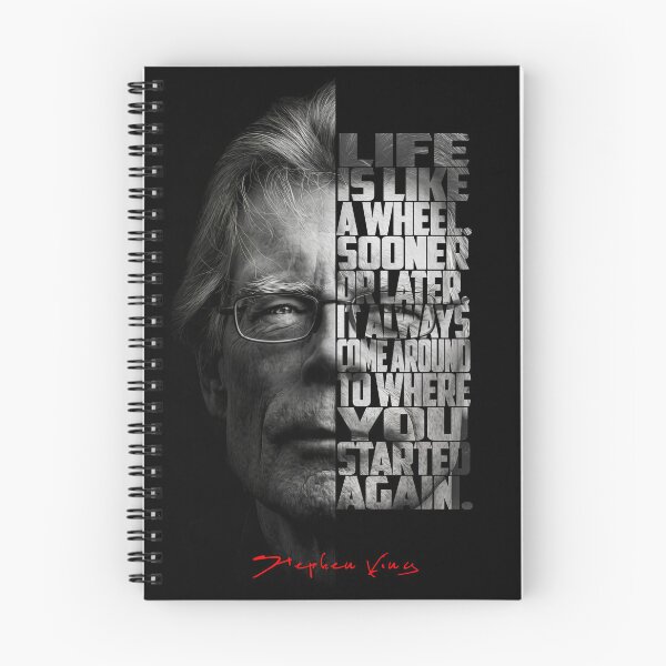 Item preview, Stephen King Split Face Quote Poster designed and sold by Enea Kelo.