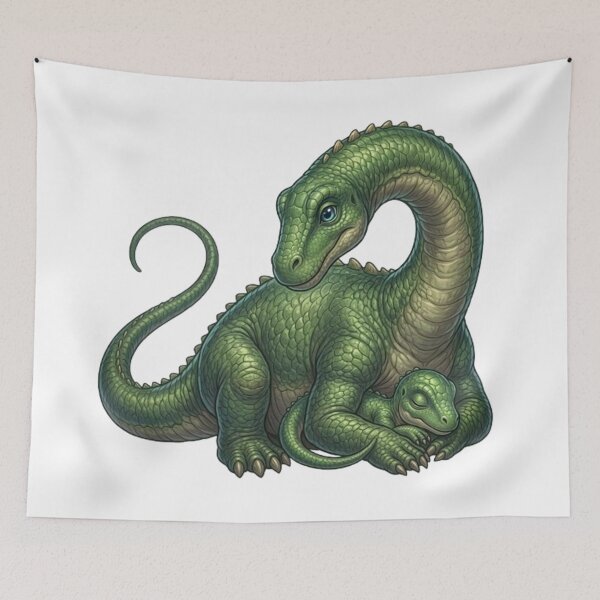 Item preview, Diplodocus mother and baby: The long-necked peaceful giant designed and sold by CHRIST5000.