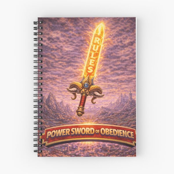 Item preview, Power Sword of Obedience, “RULES” Blade Relic | Sheep-Man Sheepism Parody designed and sold by Thpoar.