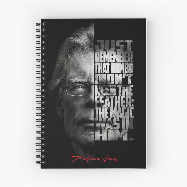 Item preview, Stephen King Split Face Quote Poster designed and sold by Enea Kelo.