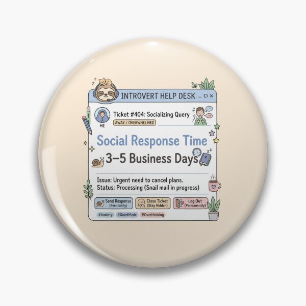 Item preview, Social Response Time Three To Five Days designed and sold by Quiet Mode Studio.