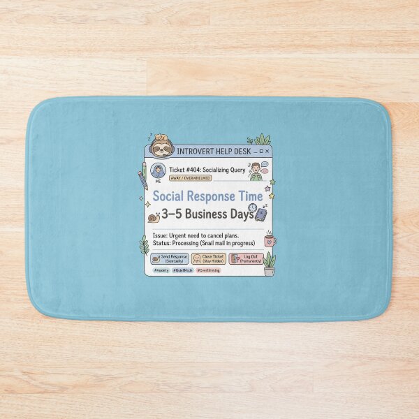 Item preview, Social Response Time Three To Five Days designed and sold by Quiet Mode Studio.