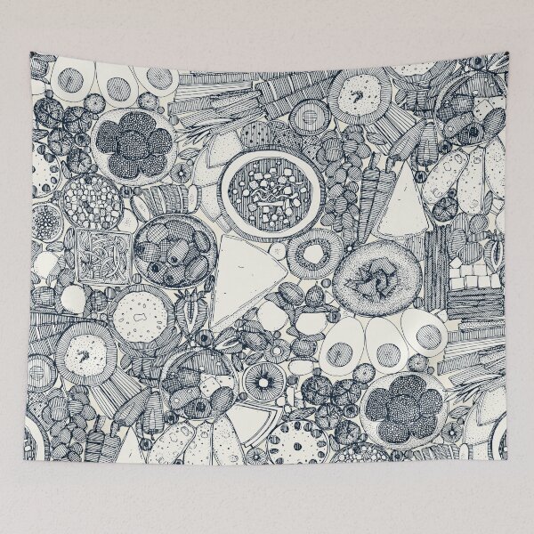 Item preview, vegetarian party platter indigo designed and sold by scrummy.