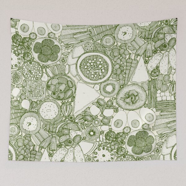 Item preview, vegetarian party platter green designed and sold by scrummy.