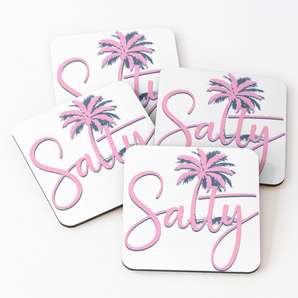 Item preview, Salty Beach Pink Palm Tree Tropical Summer Vacation Design designed and sold by Lifestyle Fashions Shop.