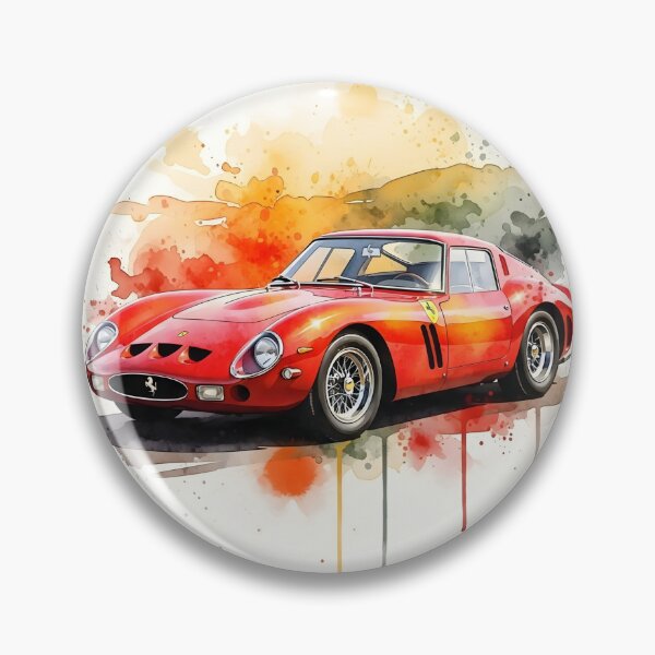 Item preview, Ferrari 250 GTO Watercolor Illustration Classic Italian Supercar Art Print designed and sold by Motorline44.