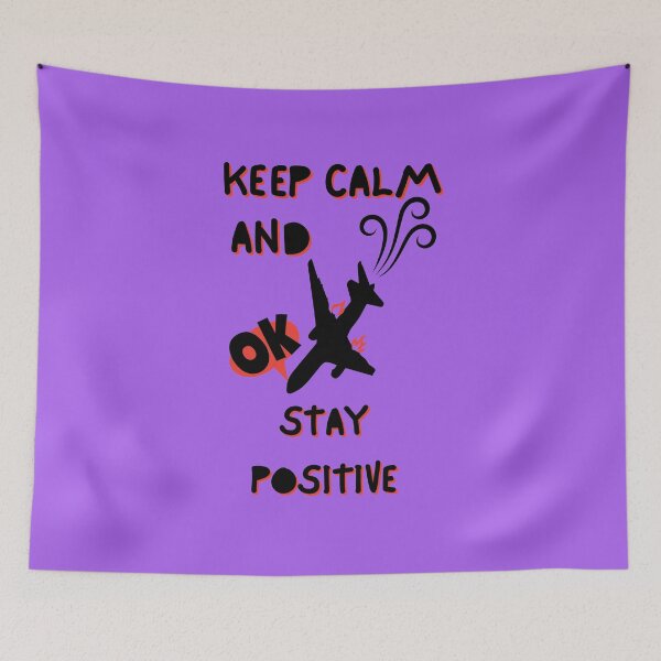 Item preview, KEEP CALM AND STAY POSITIVE designed and sold by GOLDENGARDENART.