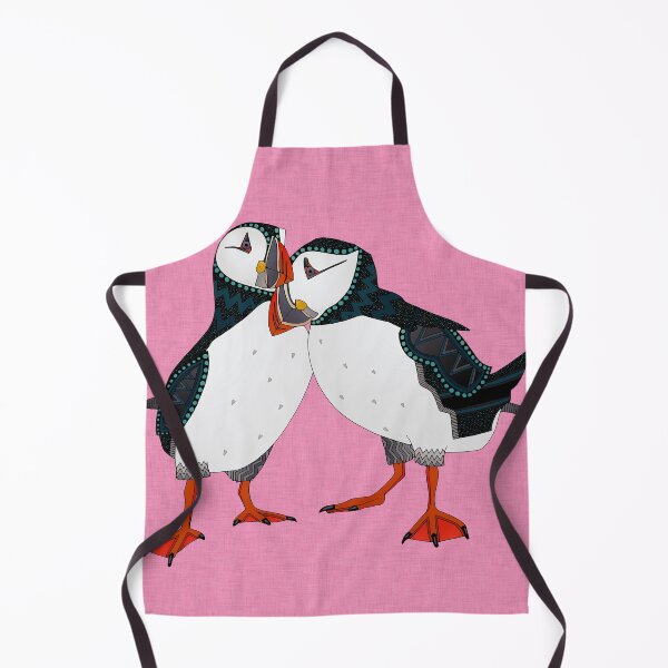 Item preview, puffin pair pink designed and sold by scrummy.