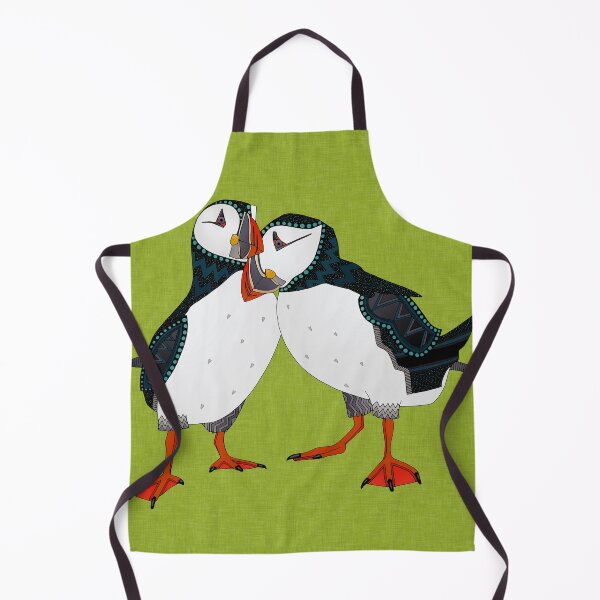Item preview, puffin pair lime designed and sold by scrummy.
