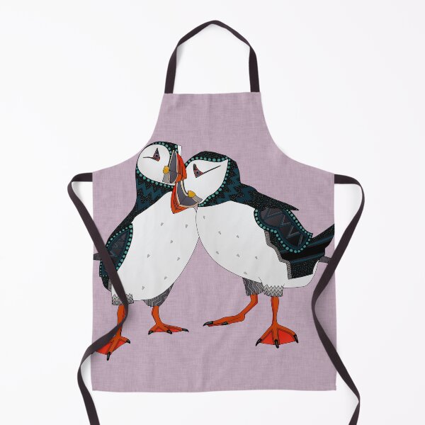 Item preview, puffin pair lilac designed and sold by scrummy.