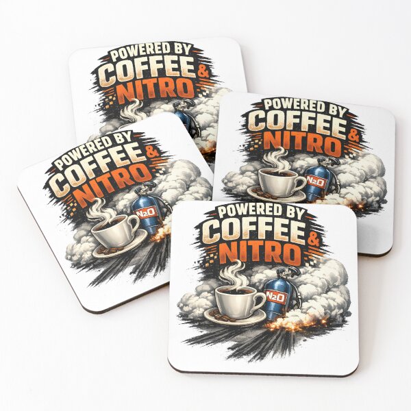 Item preview, Powered by Coffee & Nitro – High-Octane Energy Design designed and sold by darkan1.