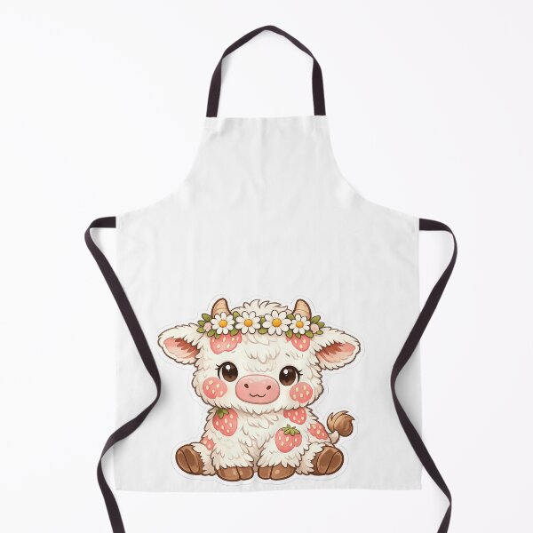 Item preview, Cute Strawberry Cow Pastel Farm Cottagecore Aesthetic designed and sold by Retro Mood Co.