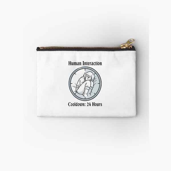 Item preview, Human Interaction Cooldown Introvert Gaming Humor designed and sold by Quiet Mode Studio.